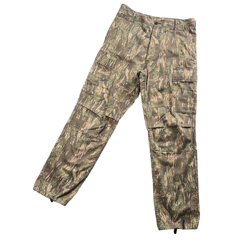 Smokey Branch Y2K Camo Cargo Pants‎ Brown BDU Gorpcore Grunge Streetwear Baggy M
